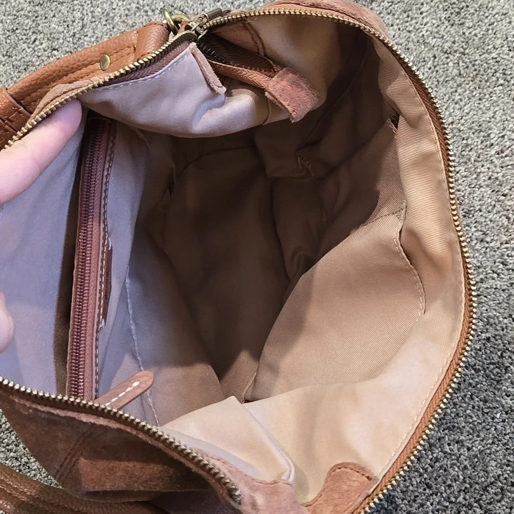 The Sak Women Suede Shoulder Hobo Boho Bag Purse